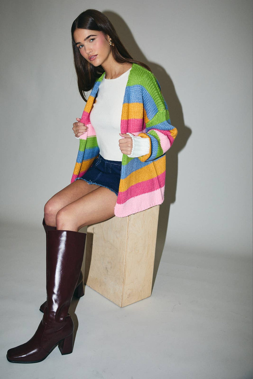 Bloom Stripe Cardigan