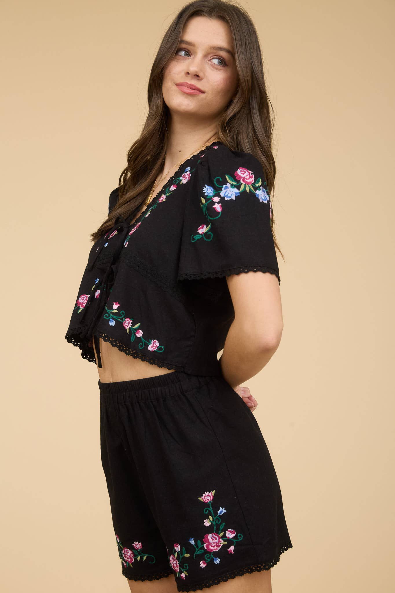 Liora Cropped Blouse
