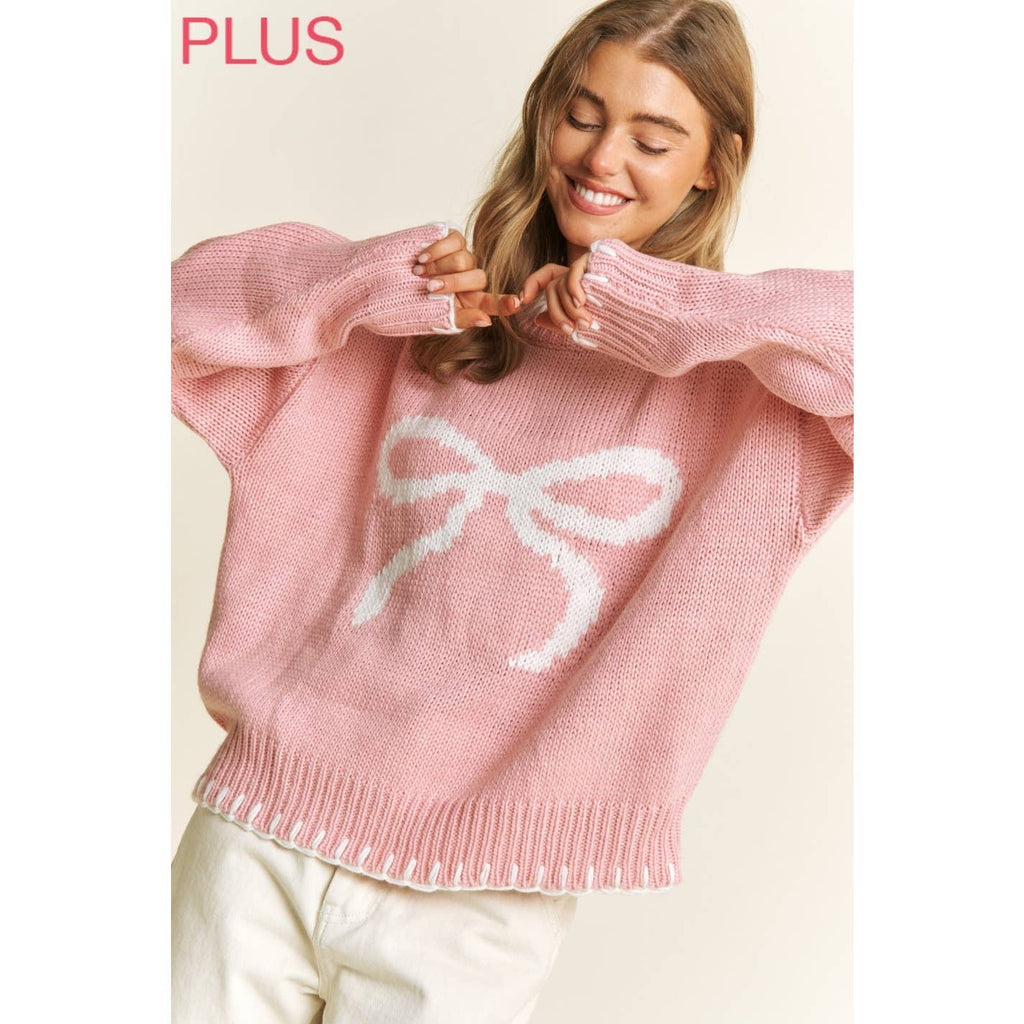Blushing Bow Pullover