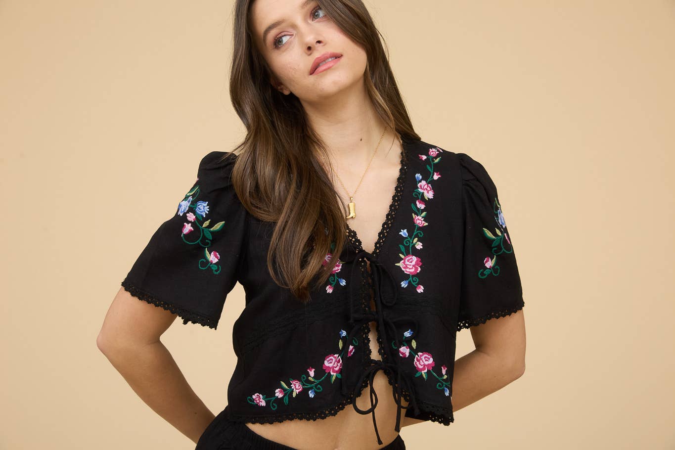 Liora Cropped Blouse