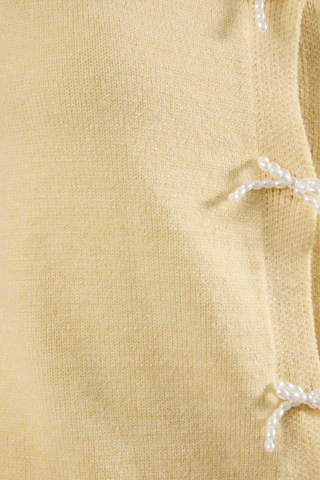 Pearl Trim Bow cardigan