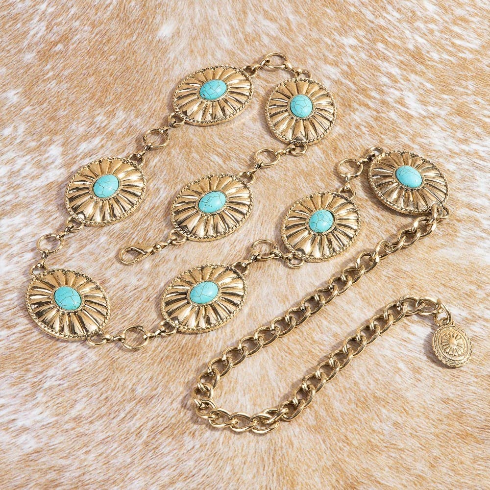 Prairie Sky Concho Belt