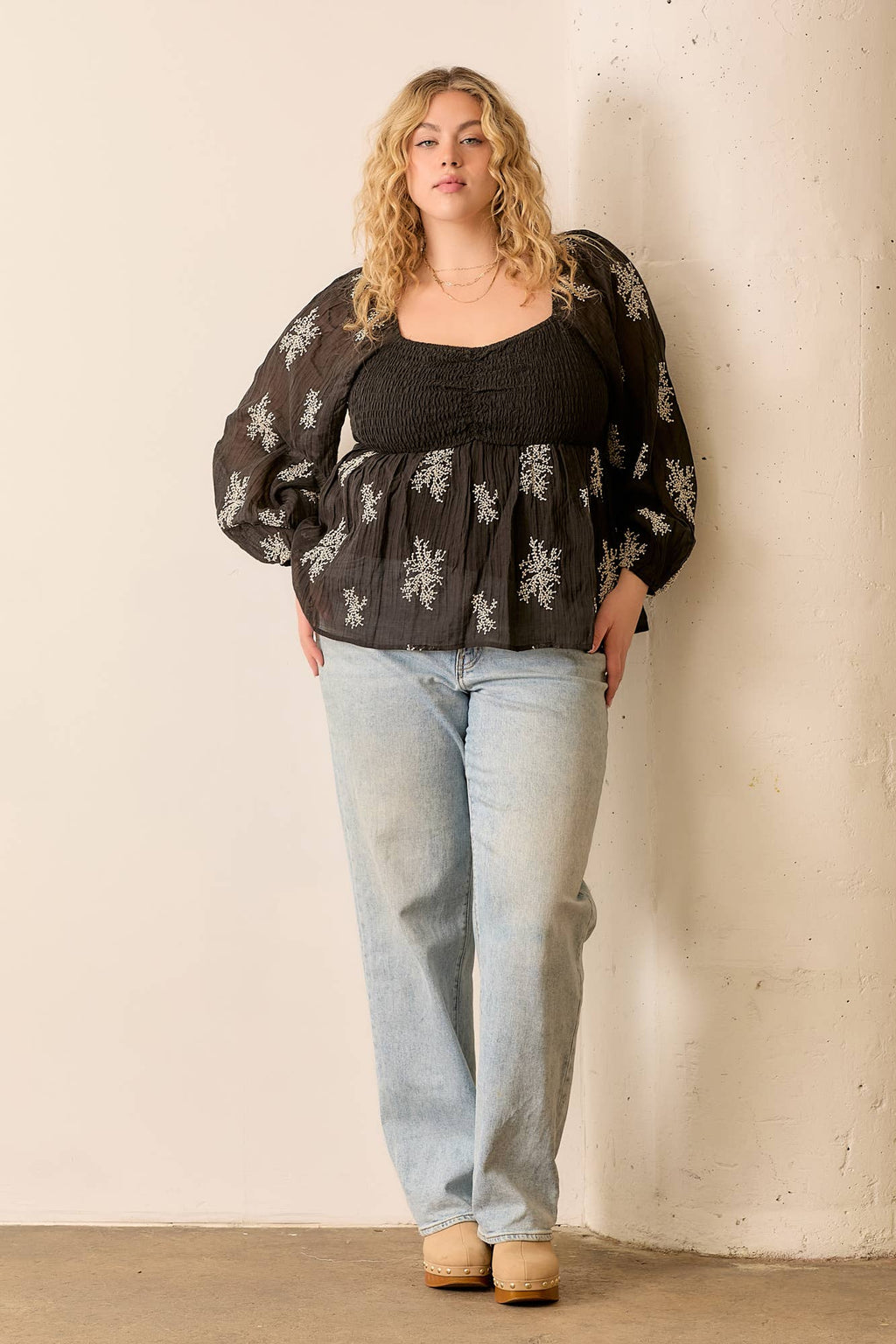 Noir Meadow Blouse