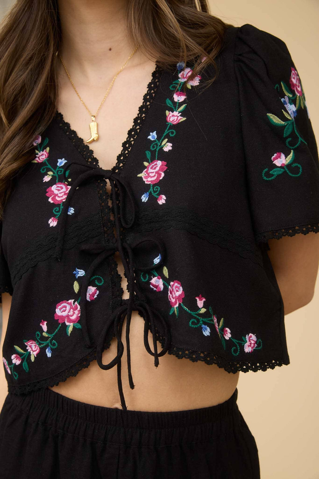 Liora Cropped Blouse