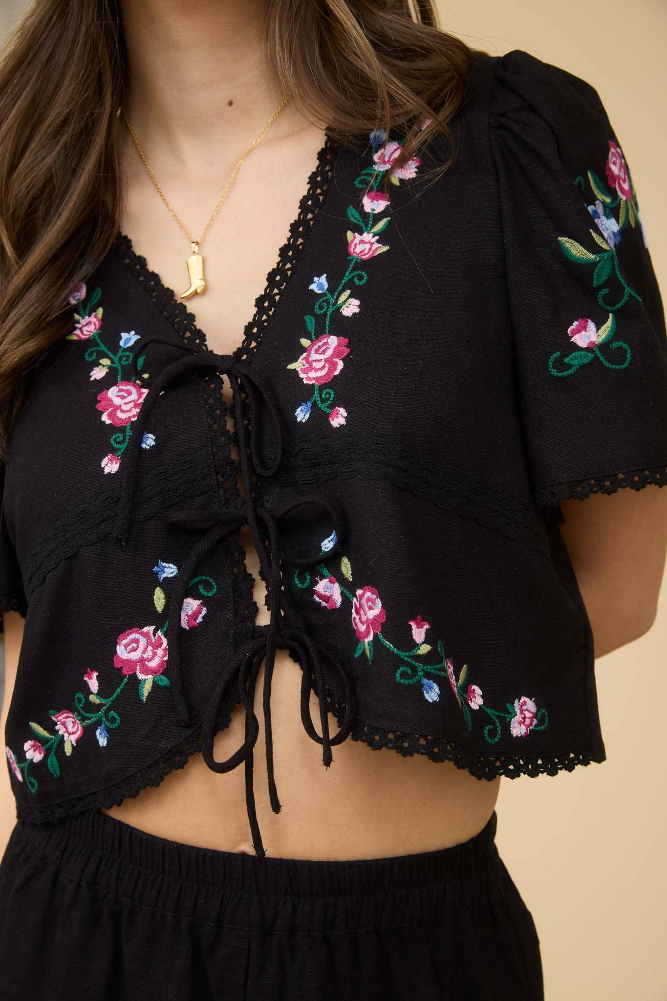 Liora Cropped Blouse