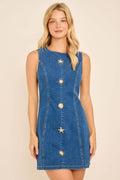 Shoreline Sweetheart Denim Dress