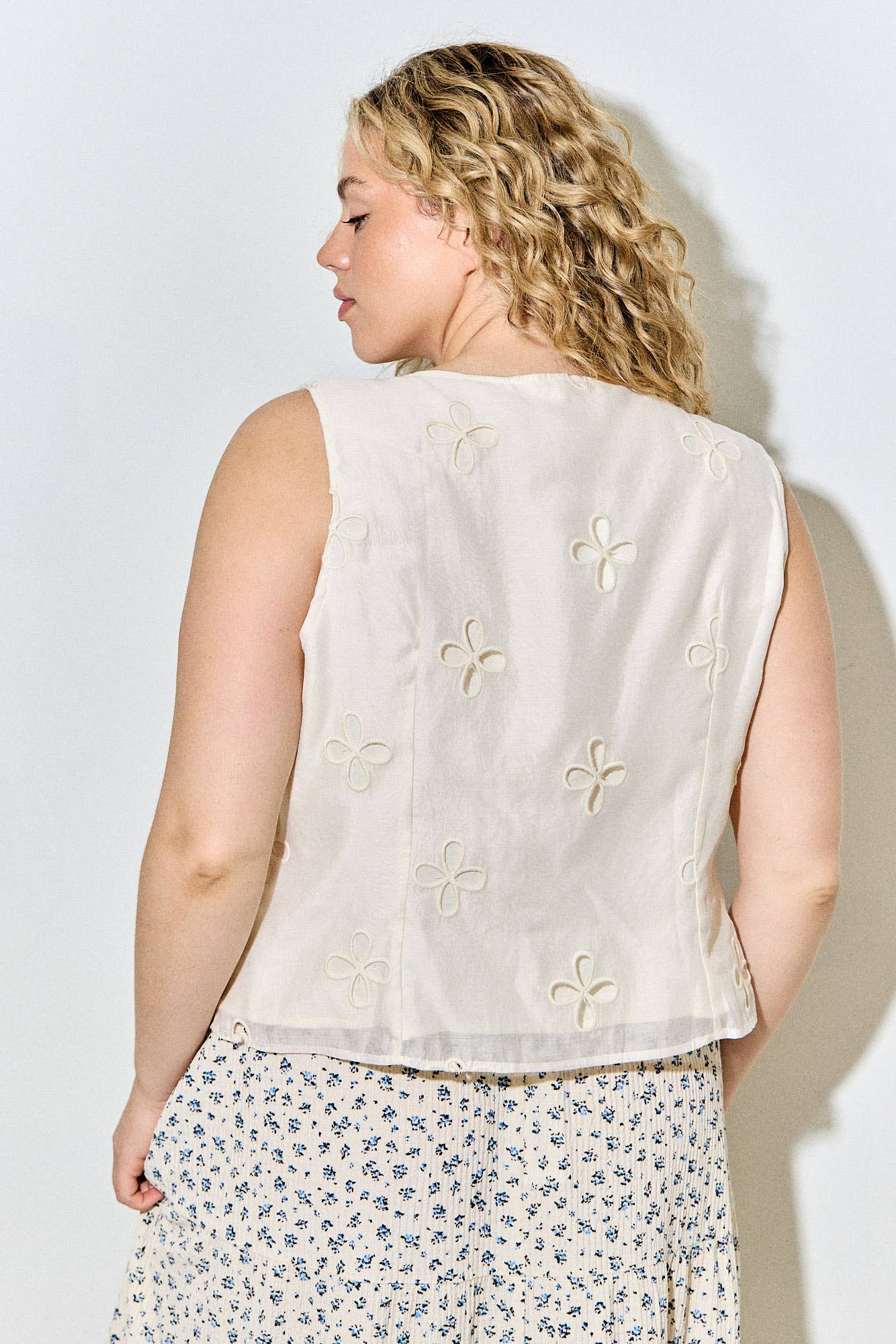 Flower Cutout Top