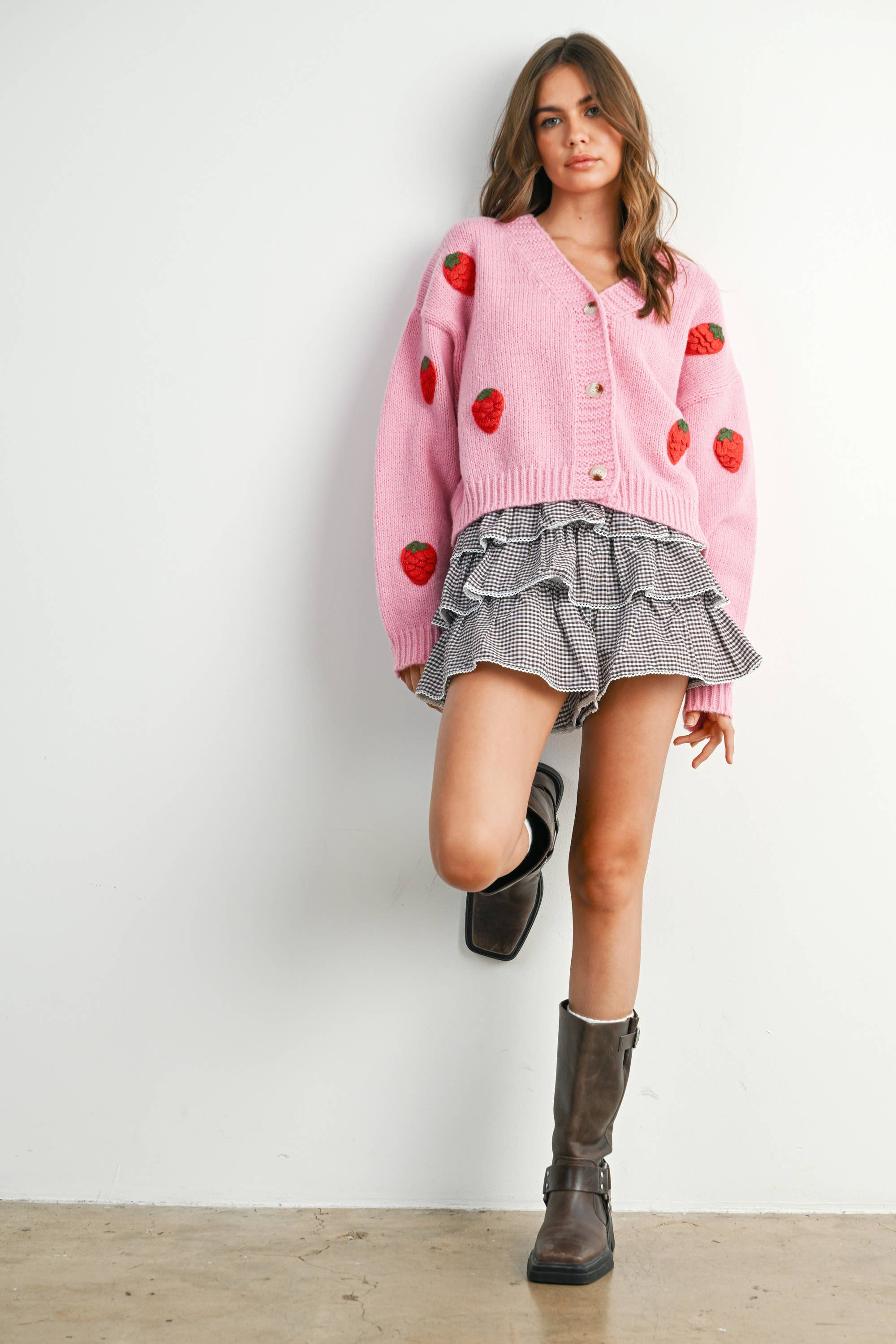 Strawberry Cardigan