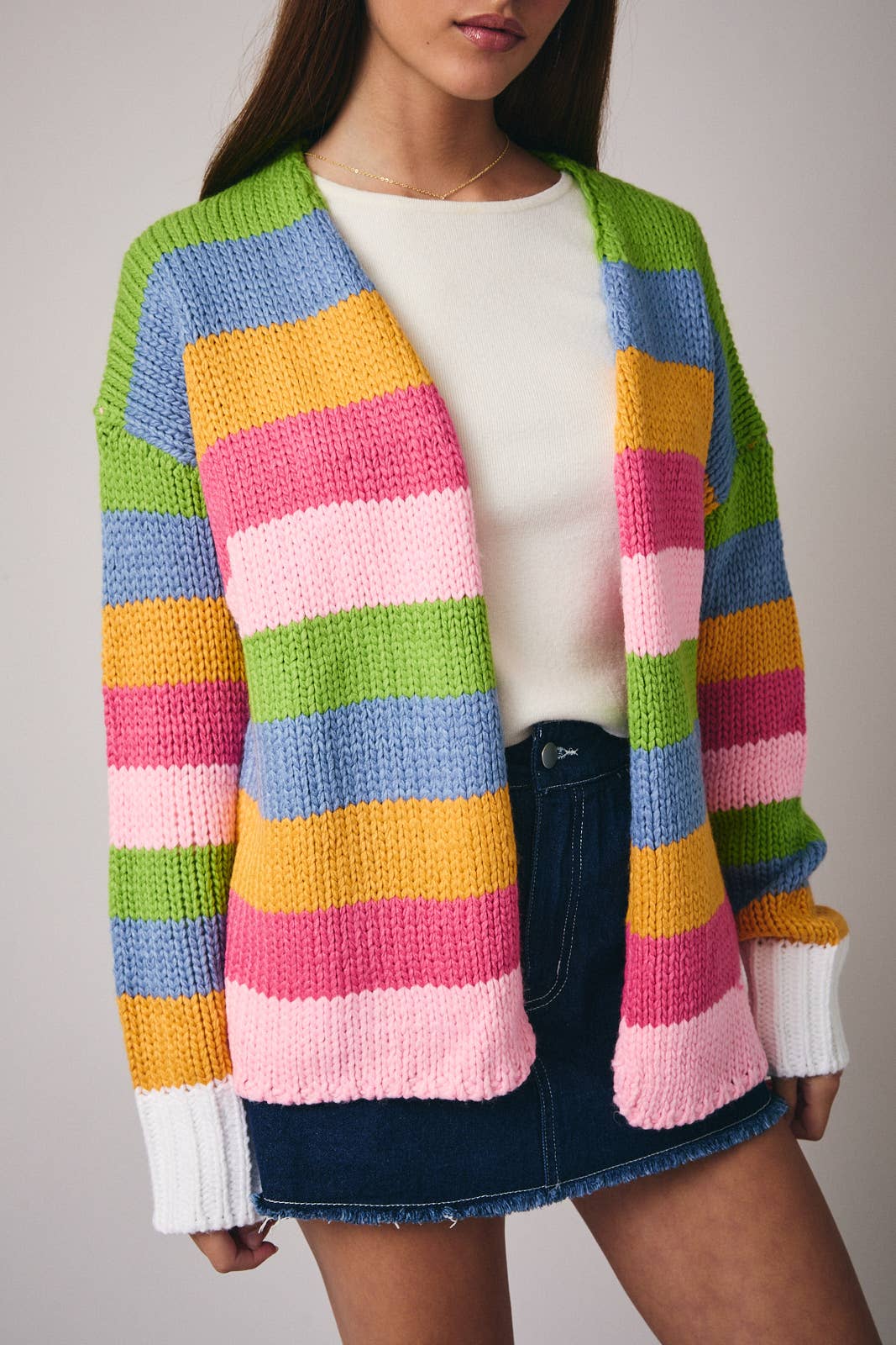 Bloom Stripe Cardigan