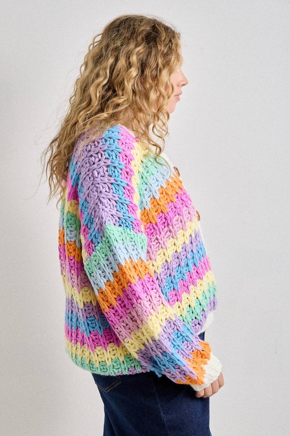 Rainbow Knit Cardigan