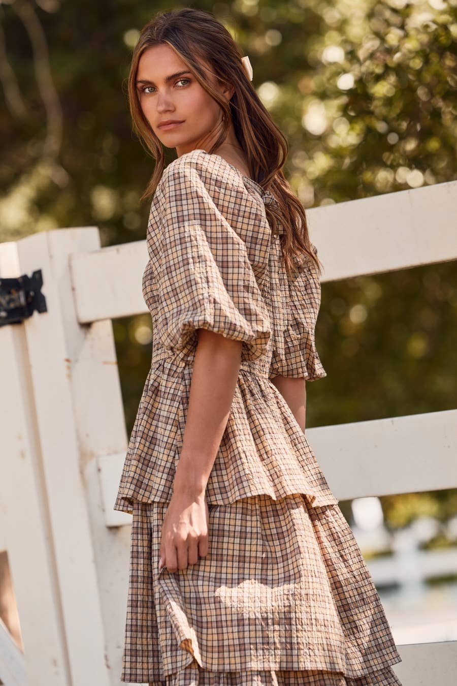 Haven Smocked Midi Dress