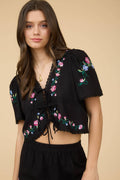 Liora Cropped Blouse