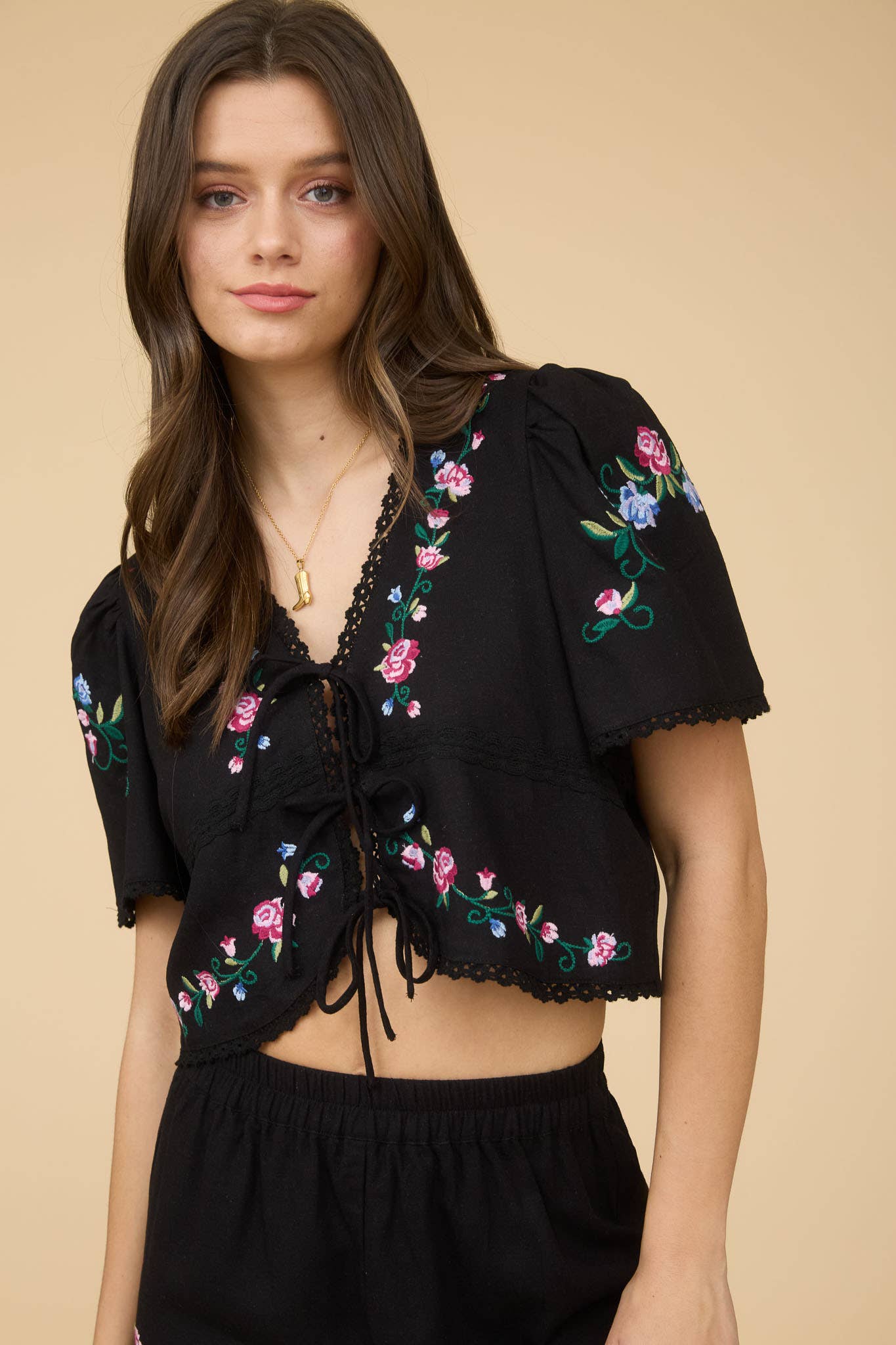 Liora Cropped Blouse