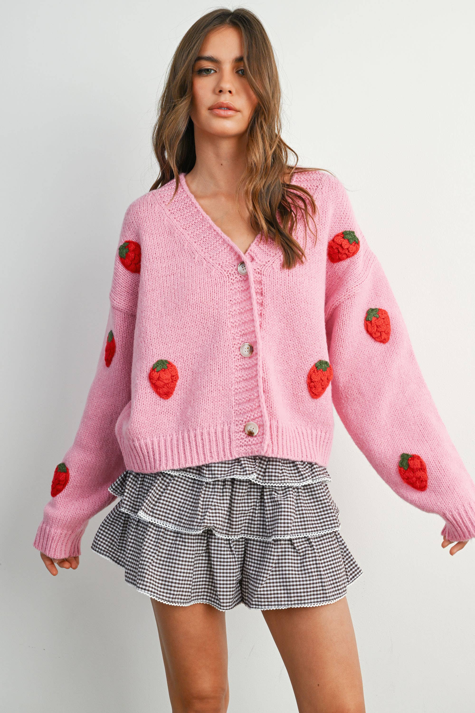 Strawberry Cardigan