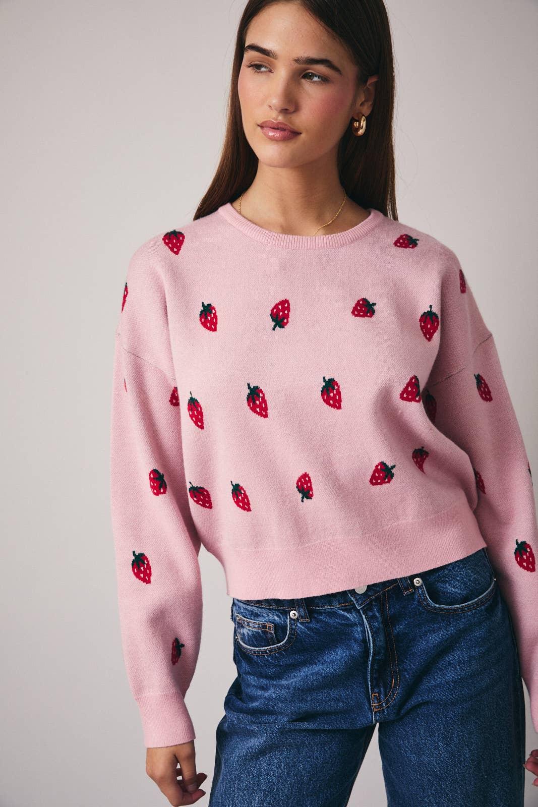 Strawberry Season Knit Sweater