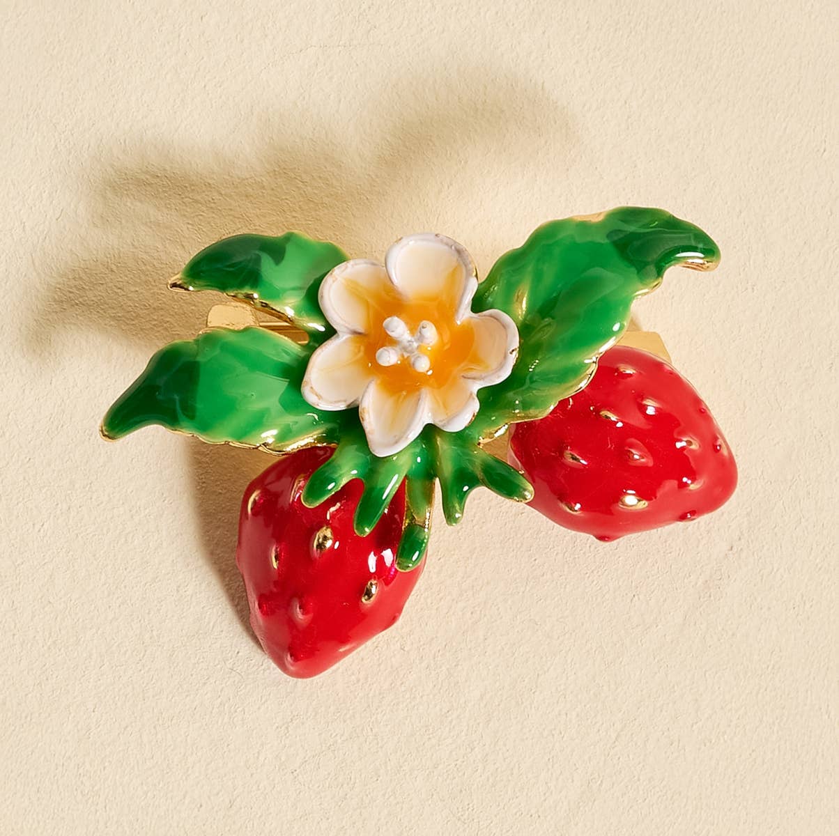 Strawberry Brooch Pin