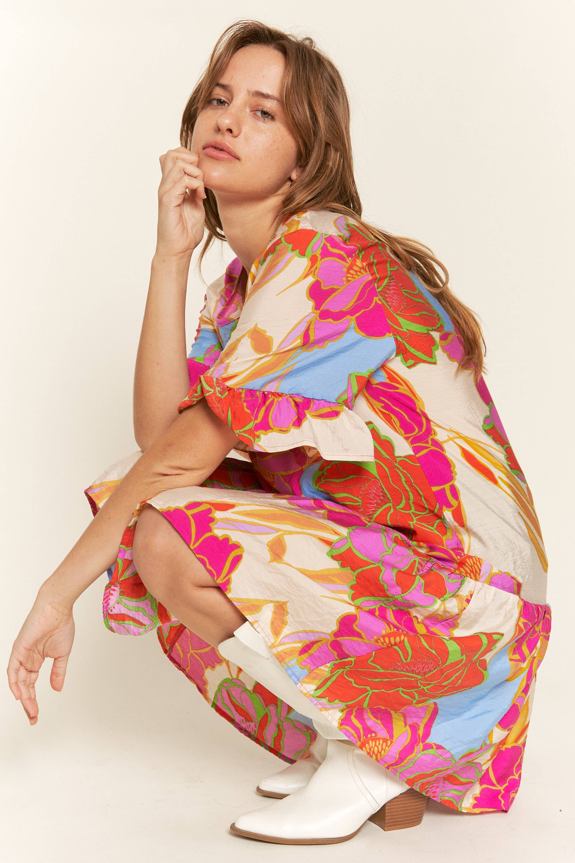 Wildflower Ruffled Babydoll Dress