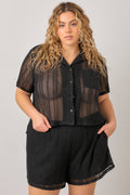 Crochet Button-Up Top