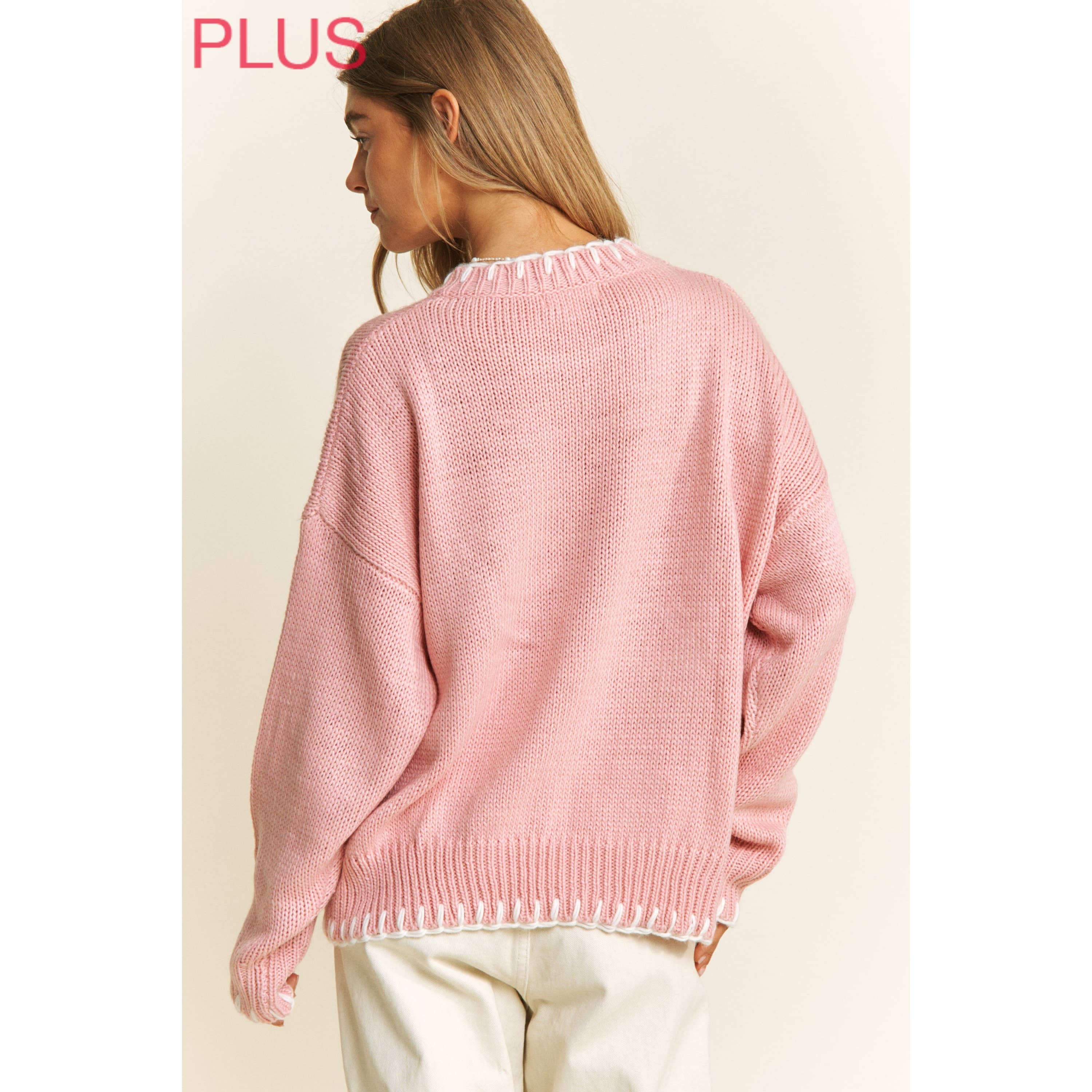Blushing Bow Pullover