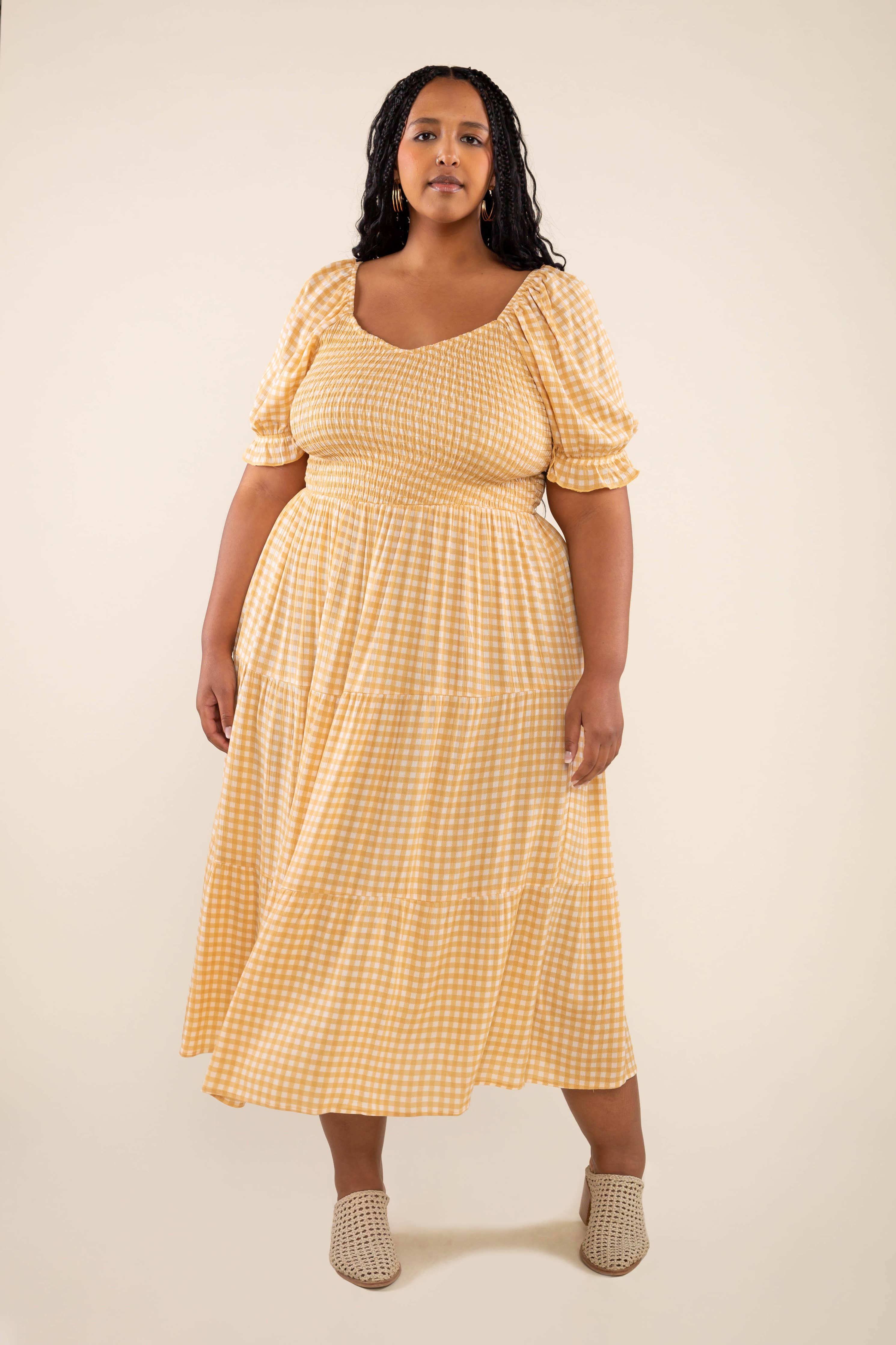 Jordan Gingham Dress