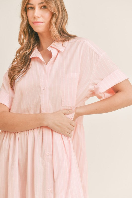 Tiffany Striped Midi Dress