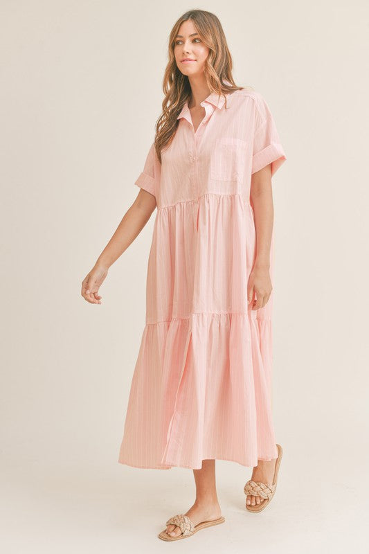 Tiffany Striped Midi Dress